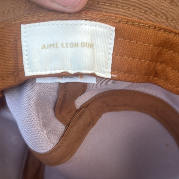 Aime Leon Dore Brown Sherpa Bucket Hat with pocket. - Picture 2 of 6